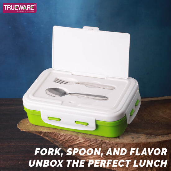 Trueware POKO Senior Steel Lee Pu Insulated Hot Lunch Box 900ML Big Container and 150 ML