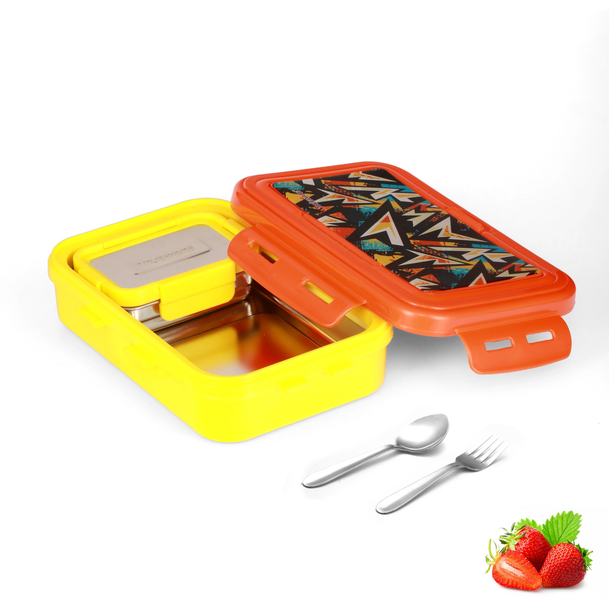 Trueware POKO Senior Steel Lee Pu Insulated Hot Lunch Box 900ML Big Container and 150 ML