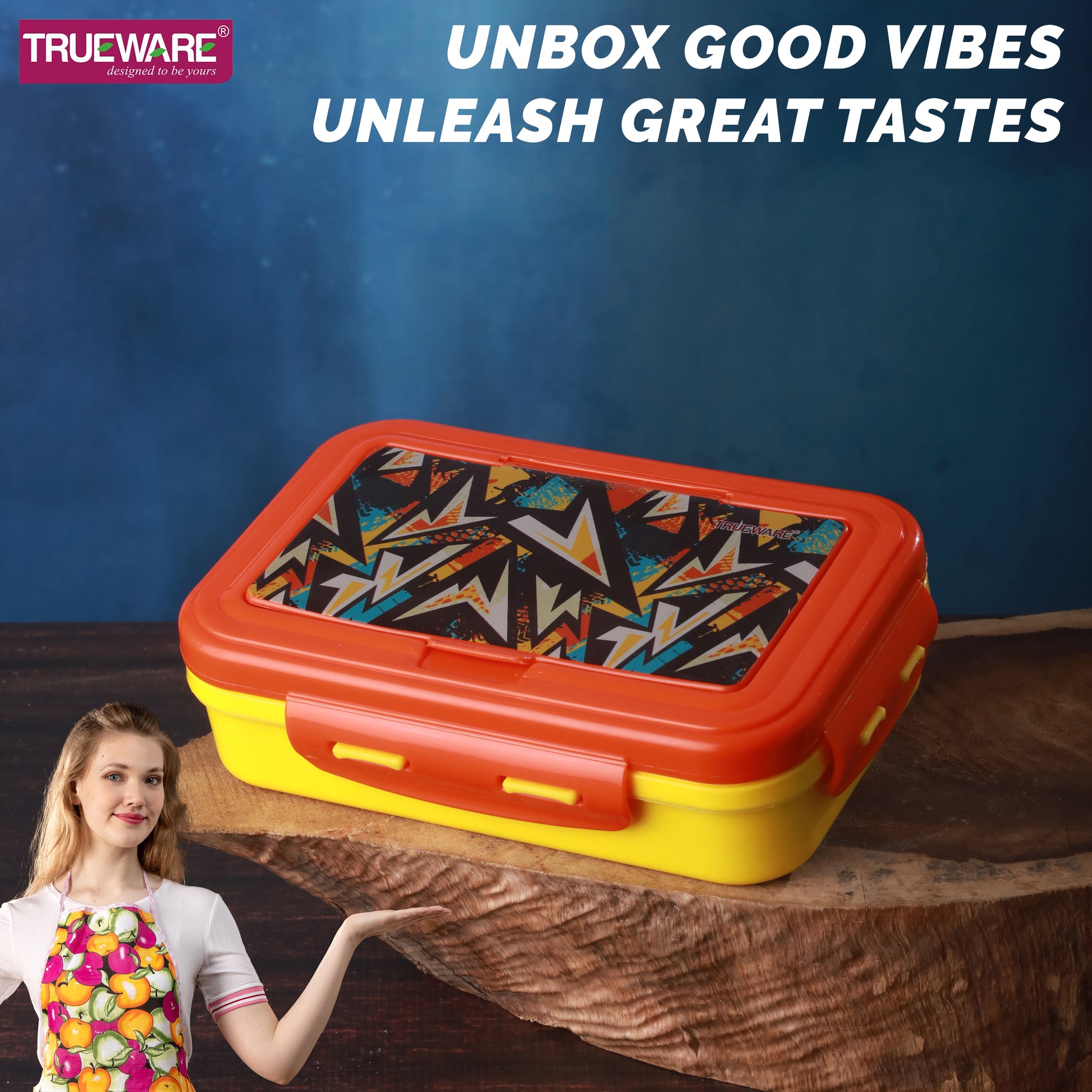 Trueware POKO Senior Steel Lee Pu Insulated Hot Lunch Box 900ML Big Container and 150 ML