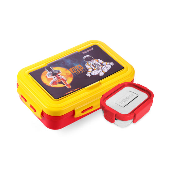 Trueware POKO Senior Steel Lee Pu Insulated Hot Lunch Box 900ML Big Container and 150 ML