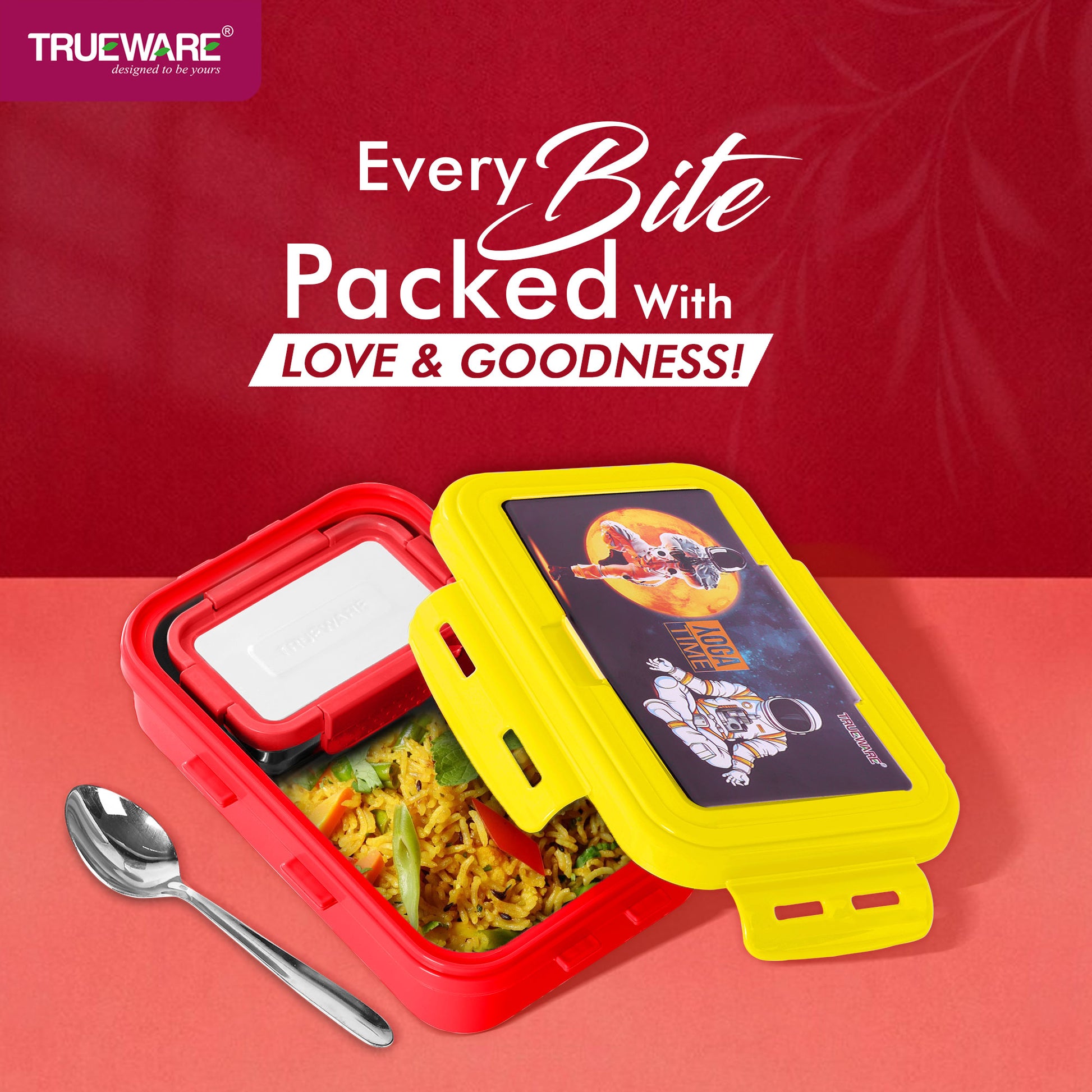Trueware POKO Senior Steel Lee Pu Insulated Hot Lunch Box 900ML Big Container and 150 ML
