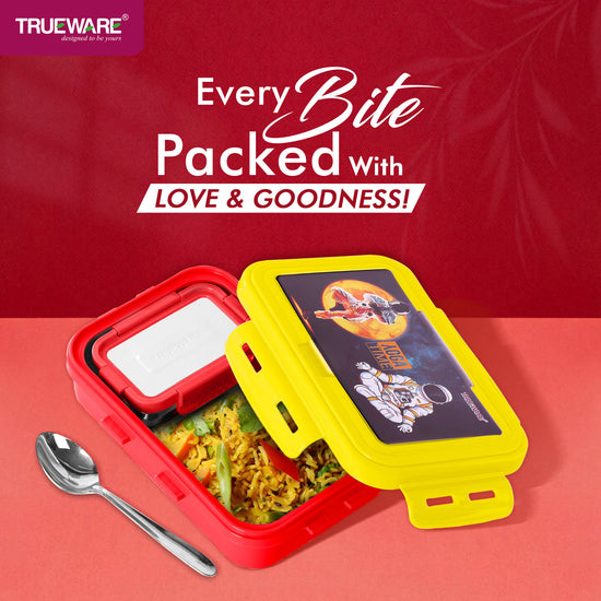 Trueware POKO Senior Steel Lee Pu Insulated Hot Lunch Box 900ML Big Container and 150 ML