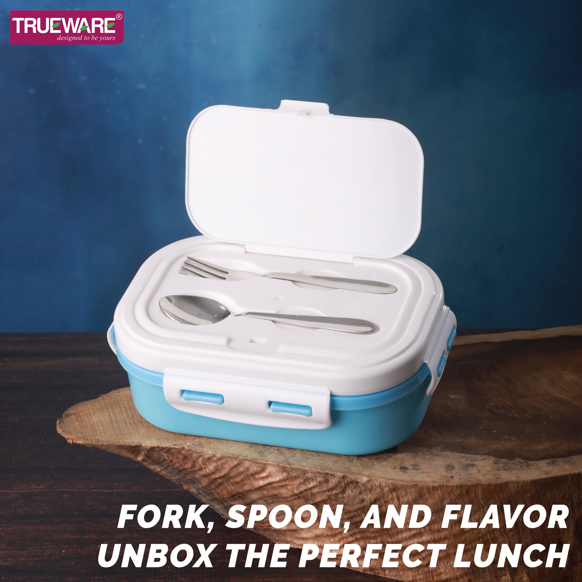 Trueware POKO Junior Steel Lee Pu Insulated Hot Lunch Box 600ML Big Container and 150 ML