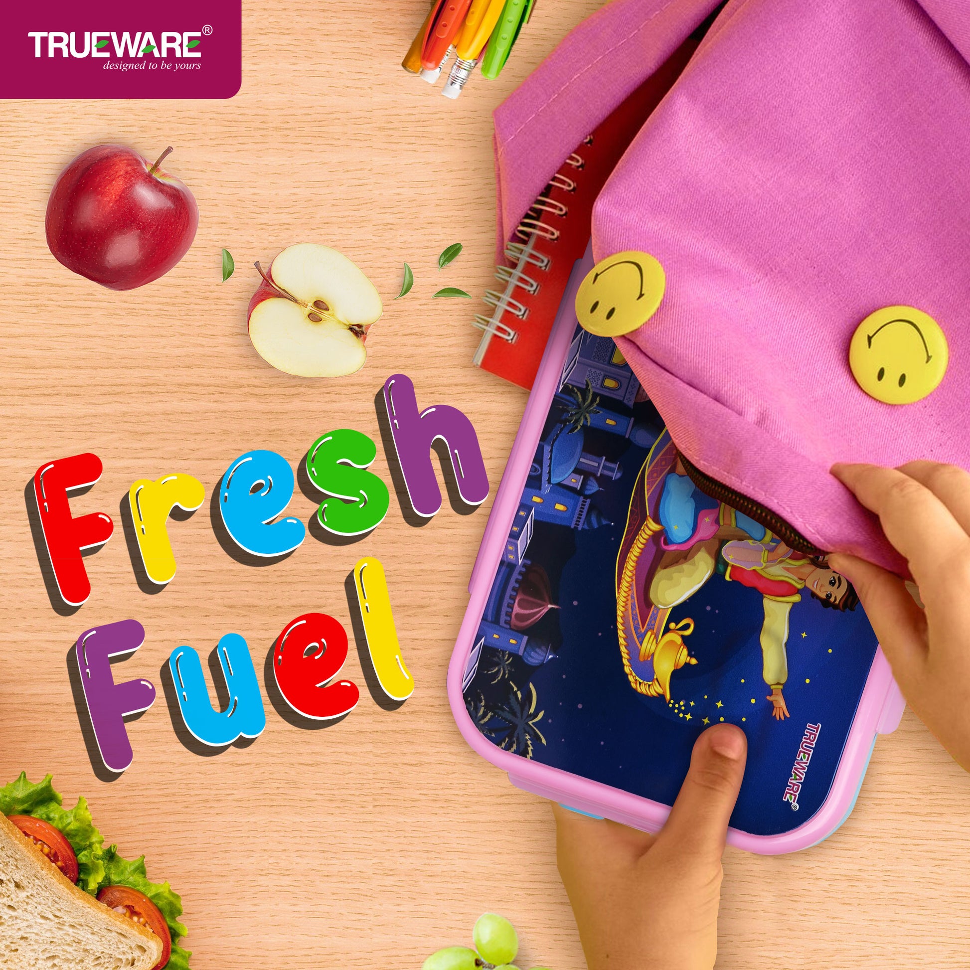 Trueware KOKO Senior Steel Lee Pu Insulated Hot Lunch Box 900ML Big Container and 150 ML
