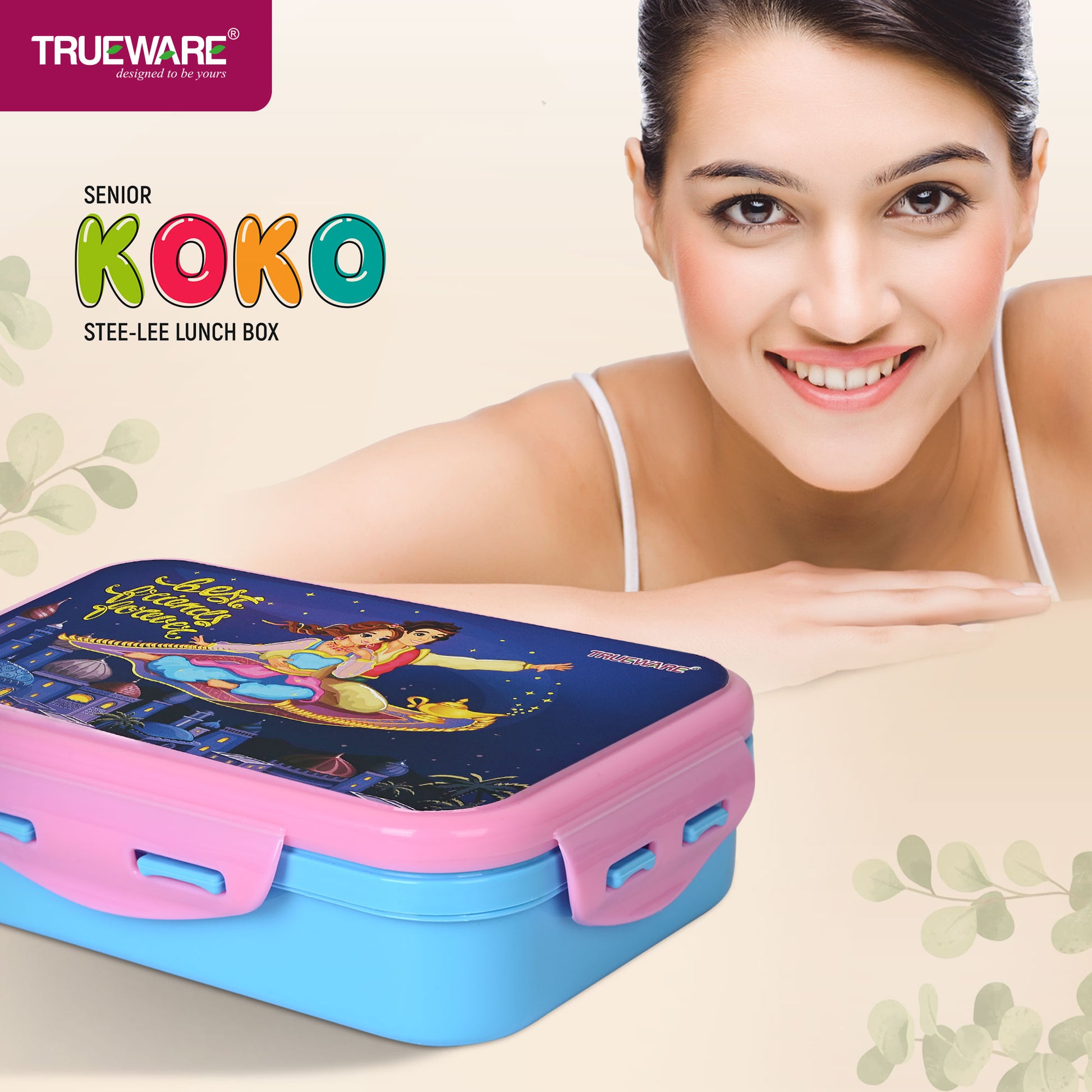 Trueware KOKO Senior Steel Lee Pu Insulated Hot Lunch Box 900ML Big Container and 150 ML