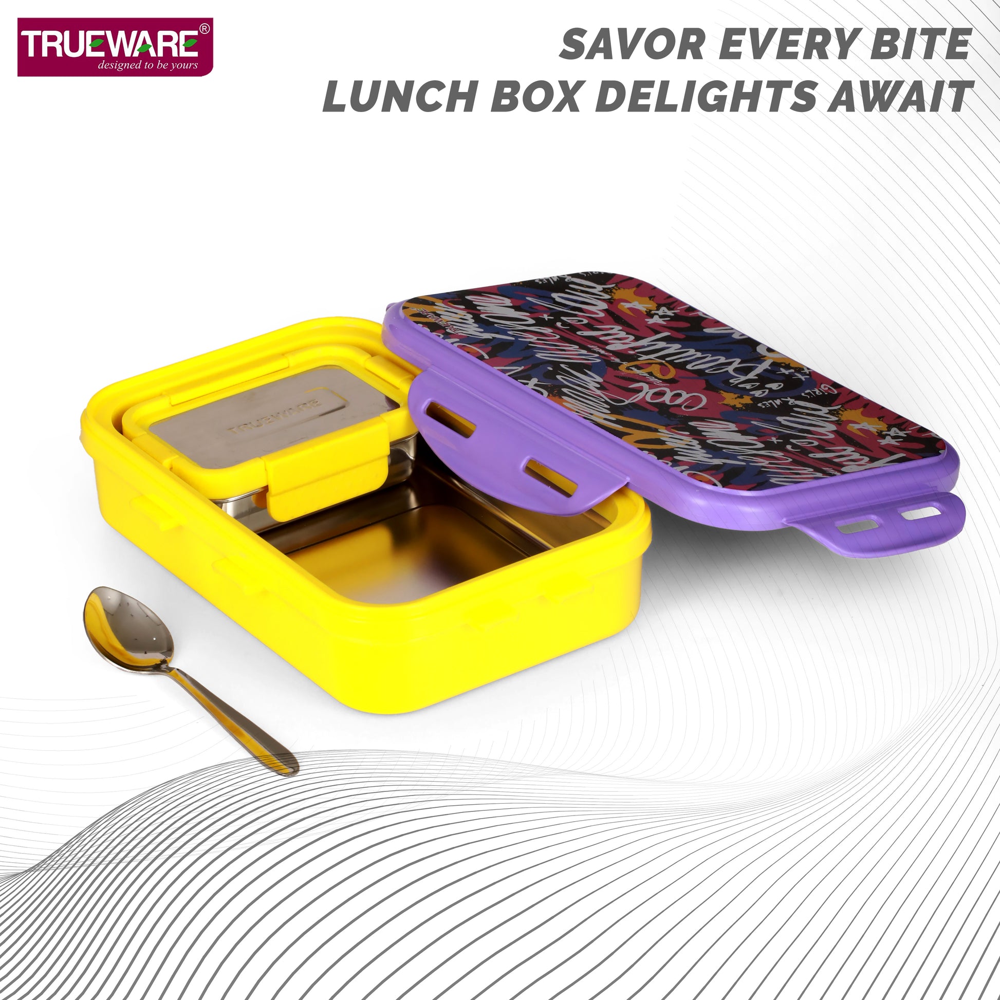 Trueware KOKO Senior Steel Lee Pu Insulated Hot Lunch Box 900ML Big Container and 150 ML