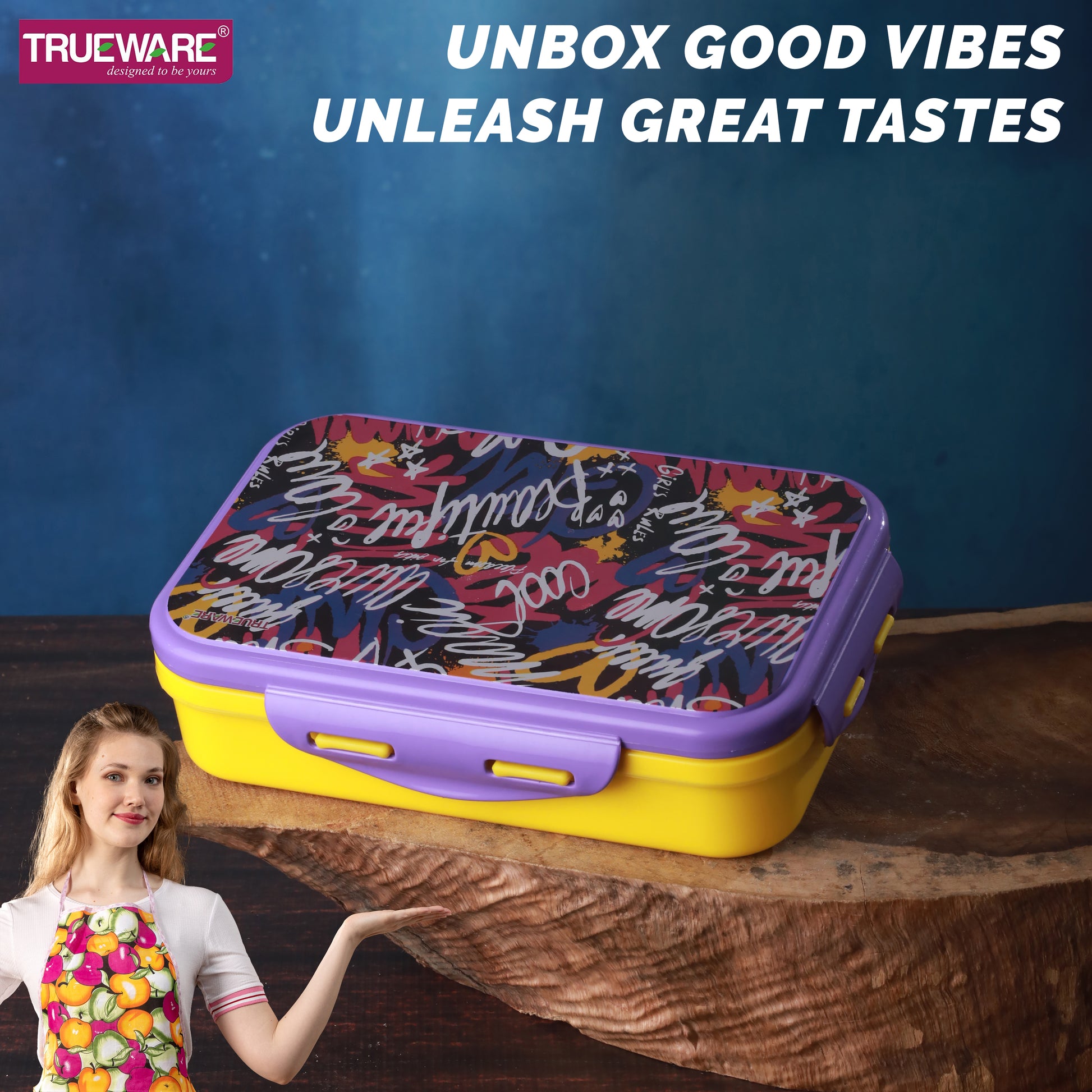Trueware KOKO Senior Steel Lee Pu Insulated Hot Lunch Box 900ML Big Container and 150 ML