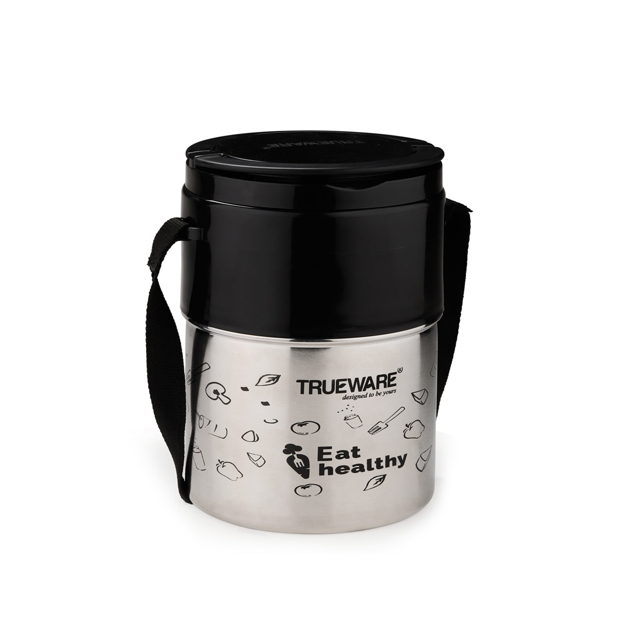 Trueware Steelex 3 Lunch Box with 3 Stainless Steel Container,300ml X3