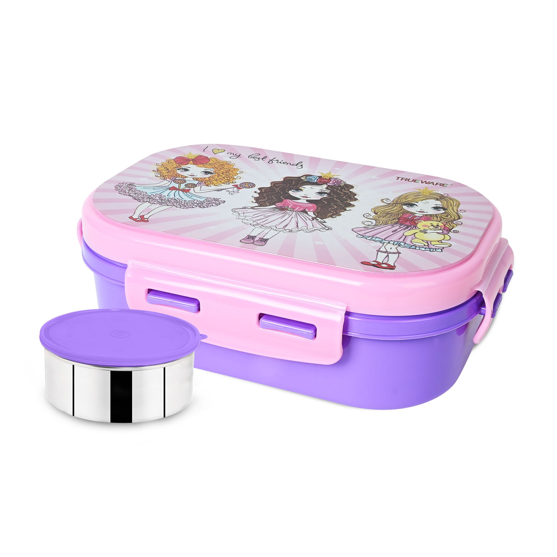 Trueware Byte Steel Lee Pu Insulated Hot Lunch Box 600ML Big Container & 150 ML Container