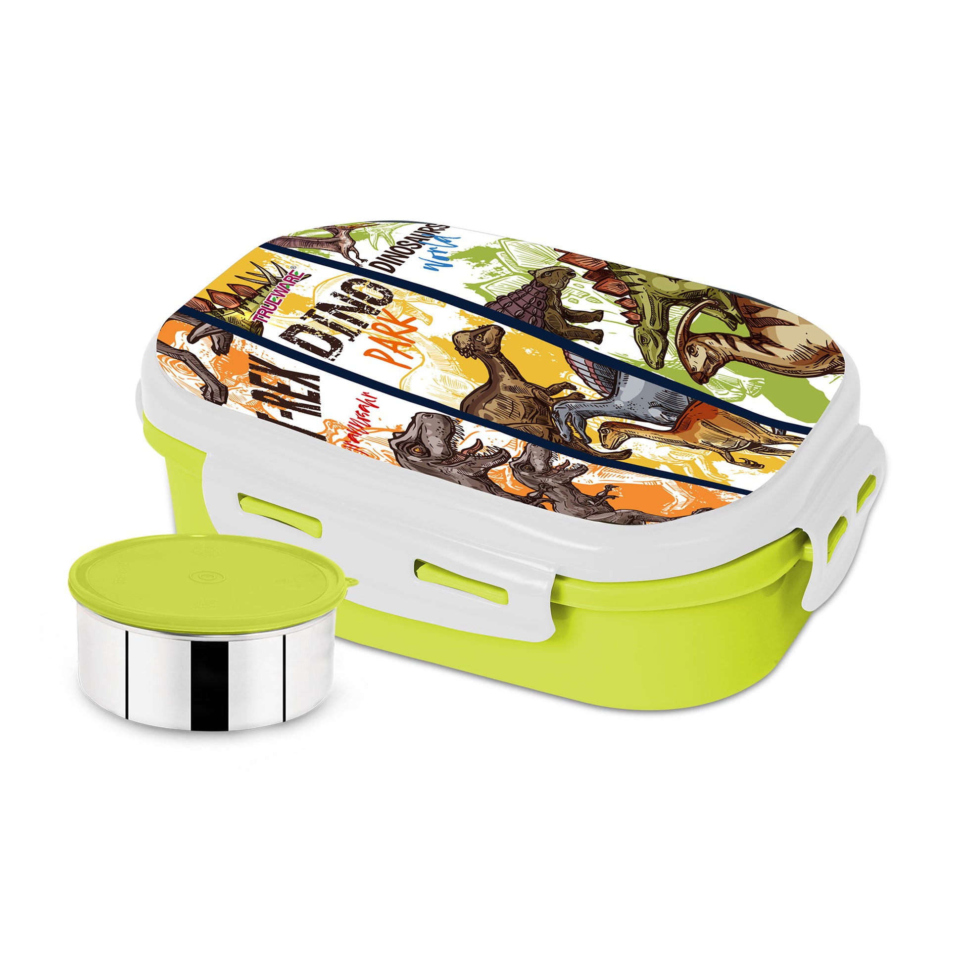 Trueware Byte Steel Lee Pu Insulated Hot Lunch Box 600ML Big Container & 150 ML Container