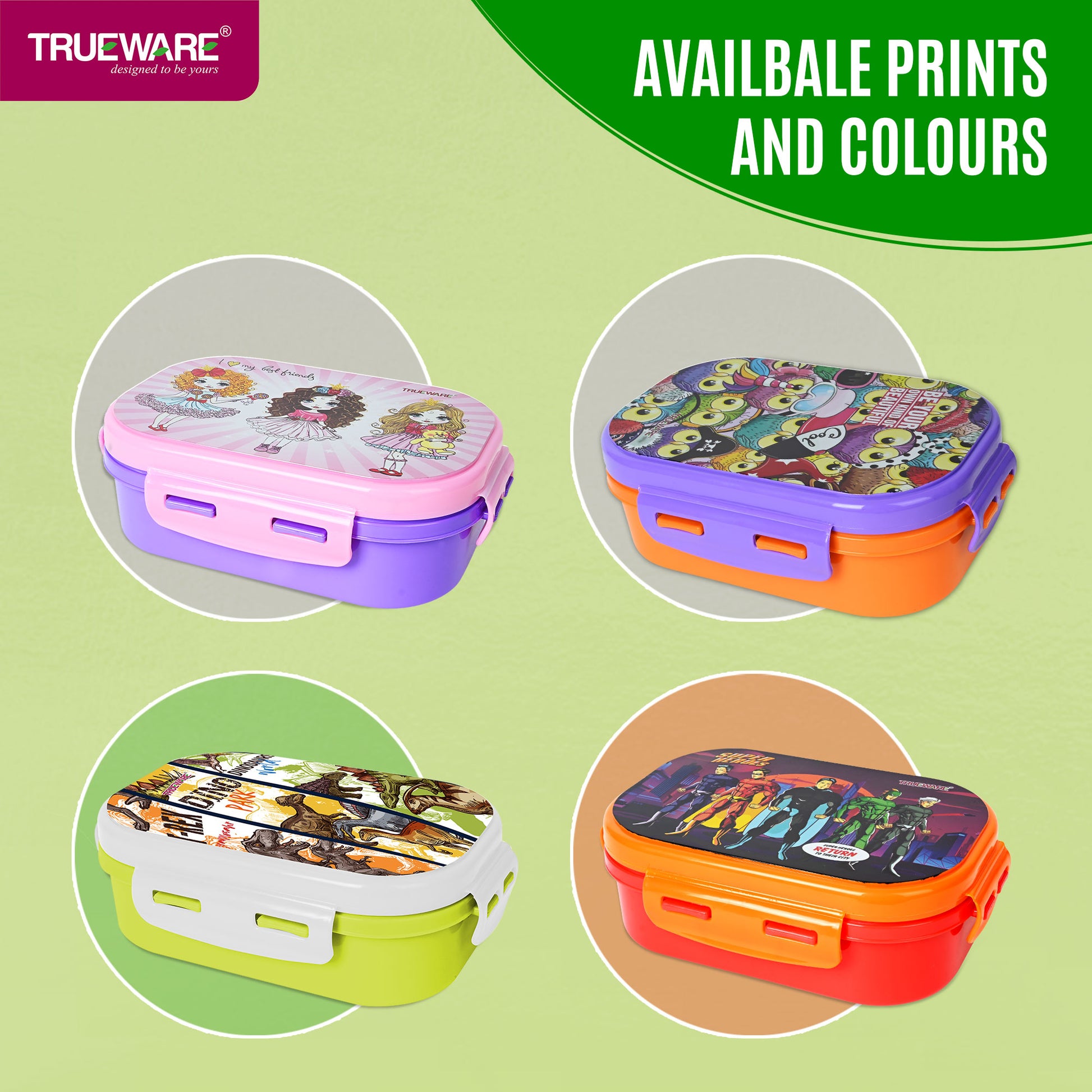 Trueware Byte Steel Lee Pu Insulated Hot Lunch Box 600ML Big Container & 150 ML Container