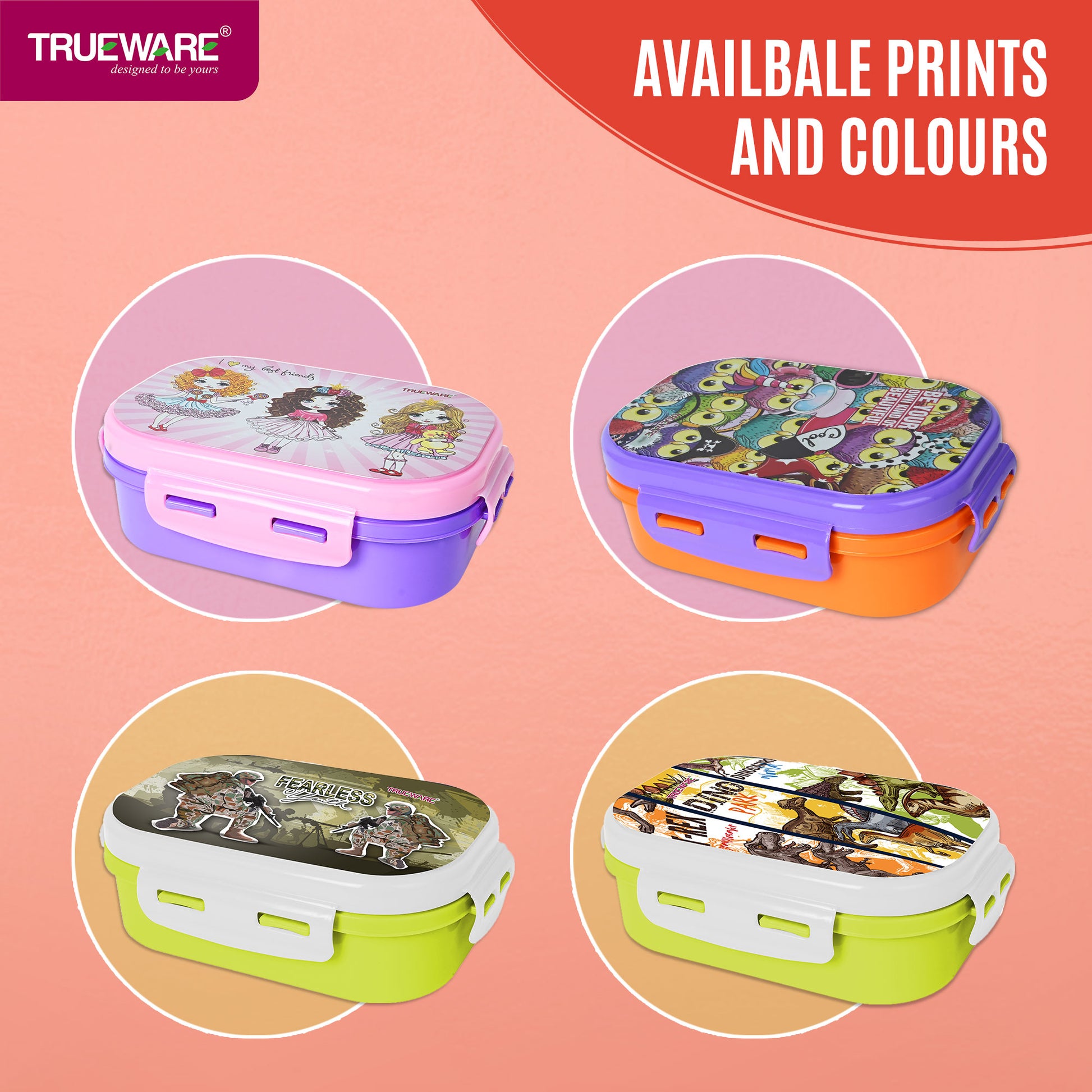 Trueware Byte Steel Lee Pu Insulated Hot Lunch Box 600ML Big Container & 150 ML Container