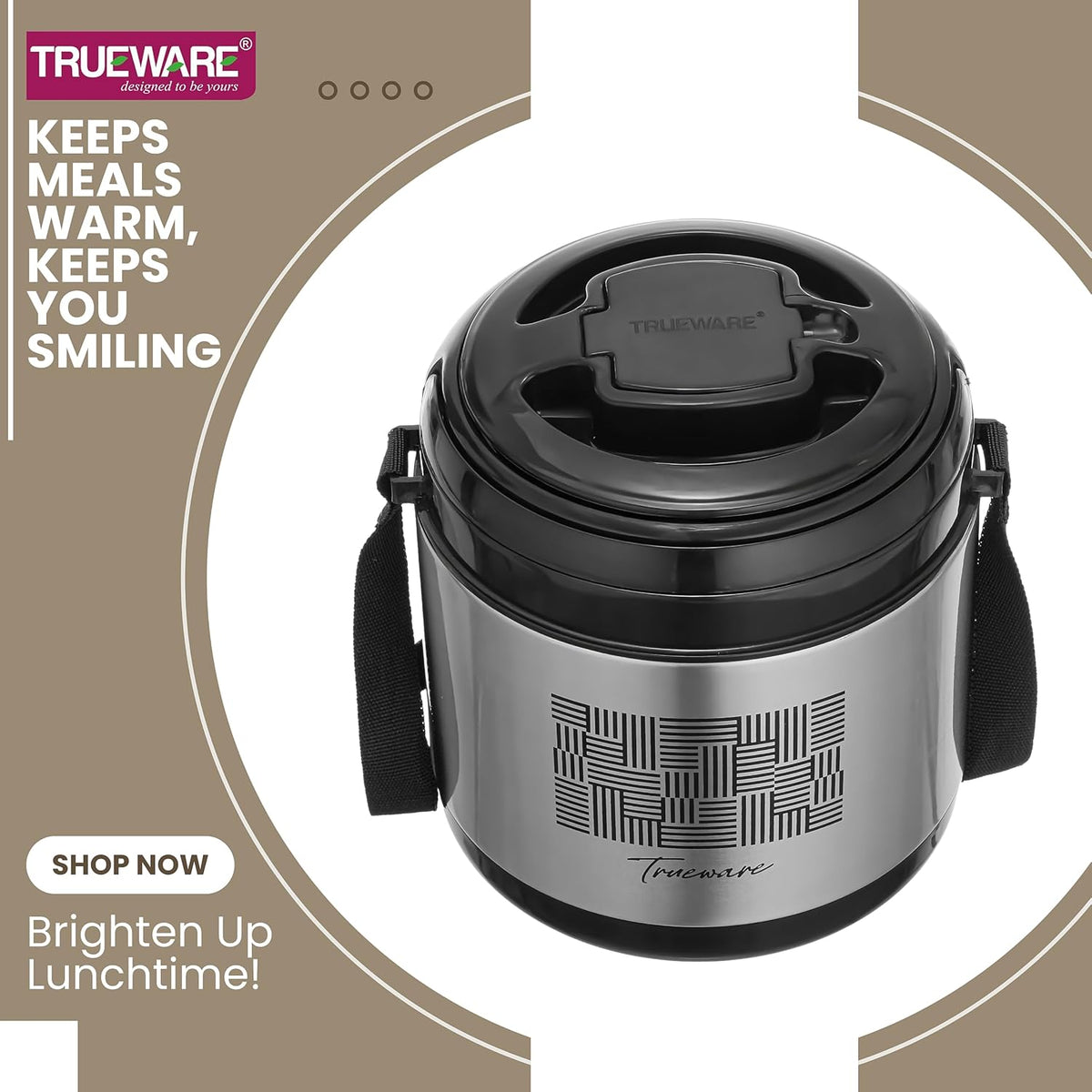 Trueware Legend 3 Stainless Steel Lunch Box | 3 × 300 ml