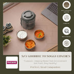 Trueware Legend 3 Stainless Steel Lunch Box | 3 × 300 ml