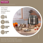 Trueware Legend 3 Stainless Steel Lunch Box | 3 × 300 ml