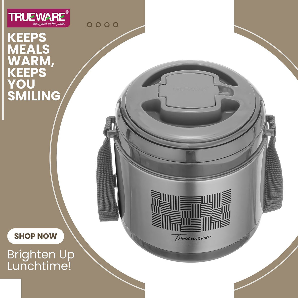 Trueware Legend 3 Stainless Steel Lunch Box | 3 × 300 ml