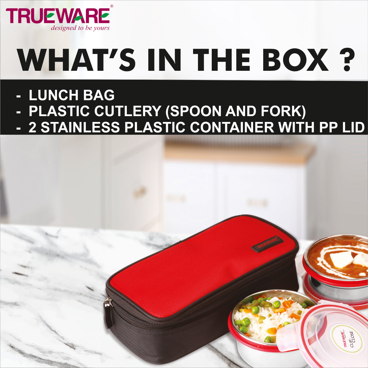 Lunch Box Steel Dura 2 Pcs Container