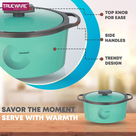 Orchid Casserole  | Set Of 3 | 600 Ml, 800 Ml & 1100 Ml | Thermoware