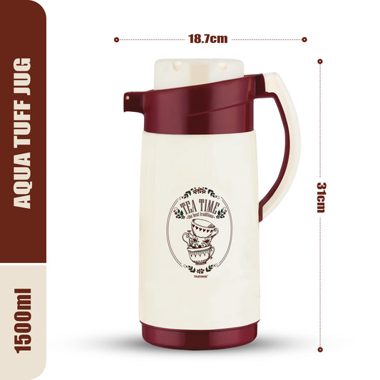 FLASK RUFF TUFF 1800 PP (INNER STEEL) (RTF-P-003-Red)