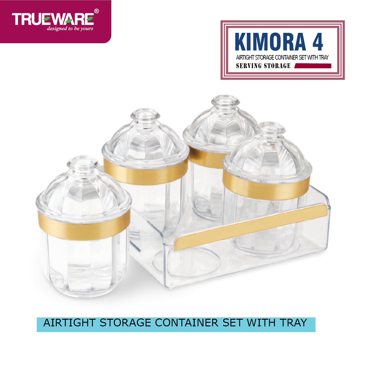 Kimora  Serving Set4 With Tray