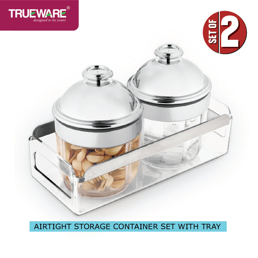 KIMORA Plus Serving  set 2 conatiner and Tray (SER-P1-001-SL)