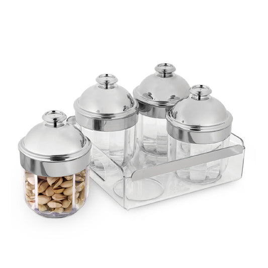 KIMORA Plus Serving Set with 4 Container and TRAY (SER-P1-002-SL)