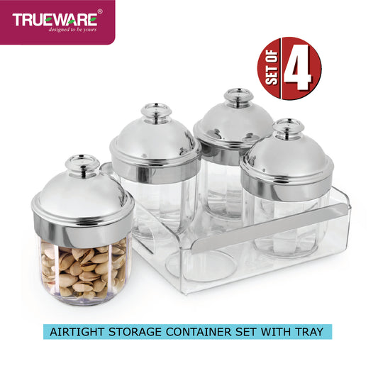 KIMORA Plus Serving Set with 4 Container and TRAY (SER-P1-002-SL)