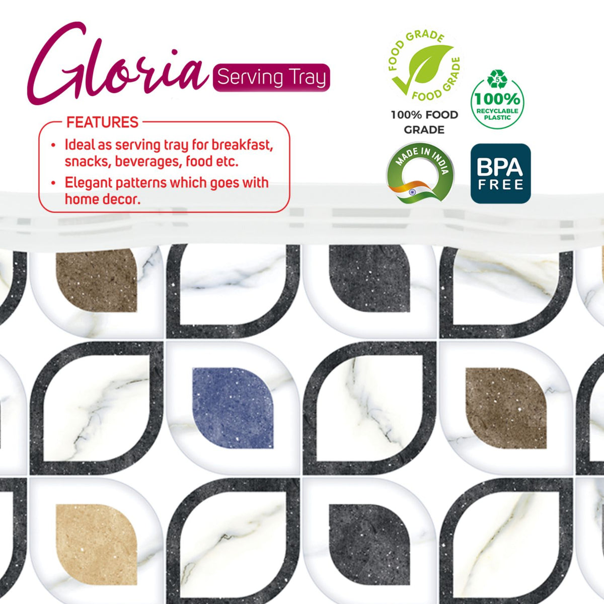 Trueware Gloria Serving Tray I Set of 3