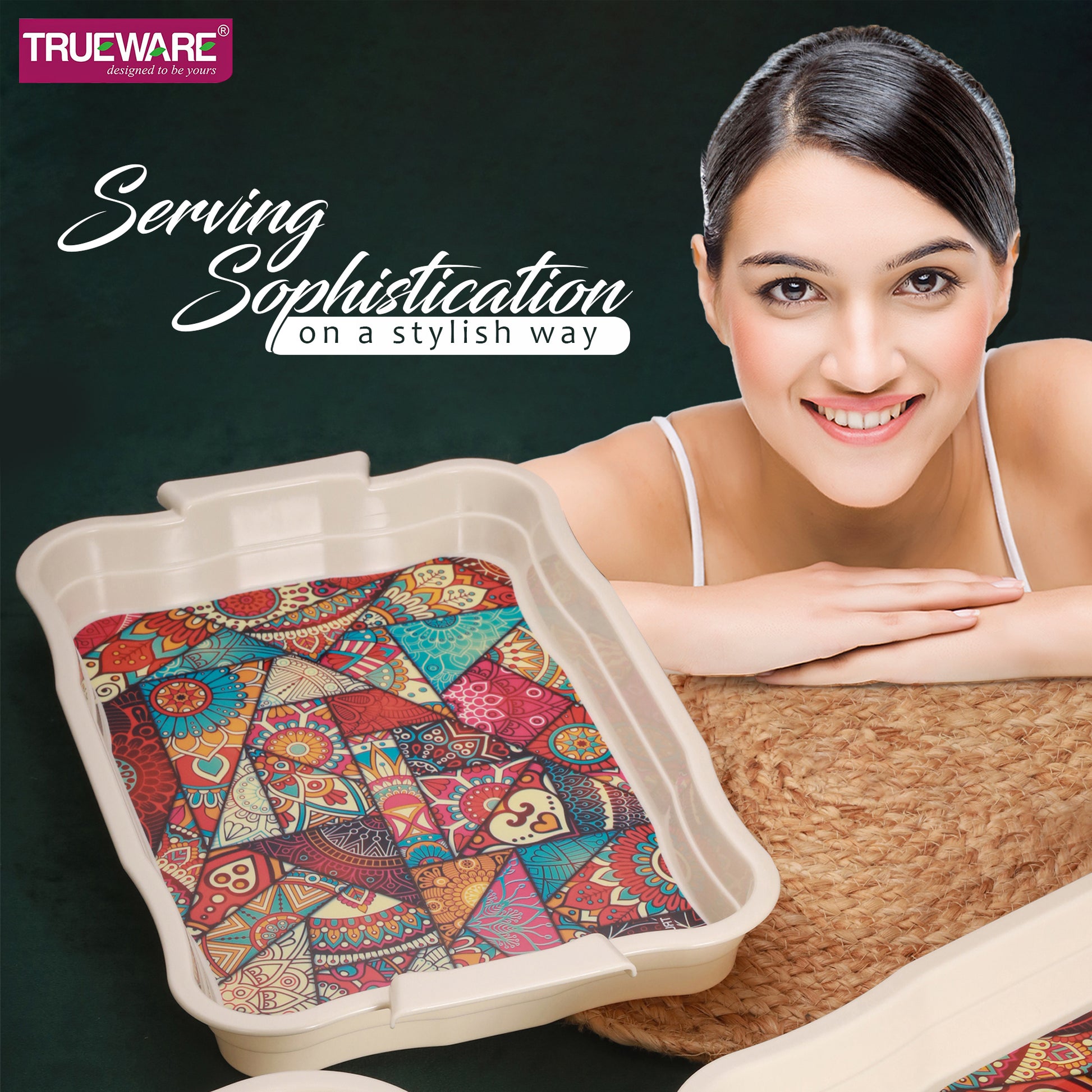 Gloria Tray Set Of 3 (S/M/L) With Box