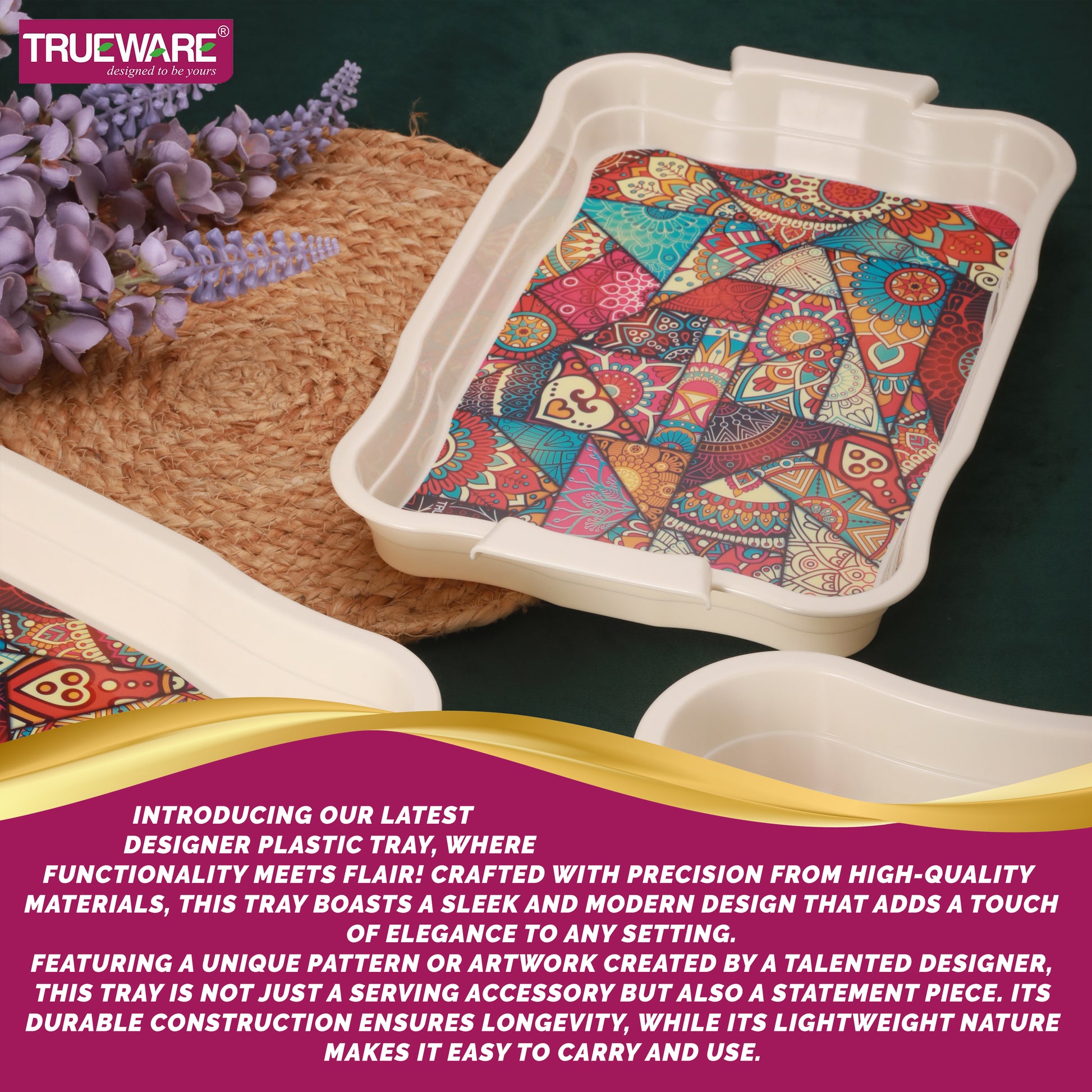 Gloria Tray Set Of 3 (S/M/L) With Box