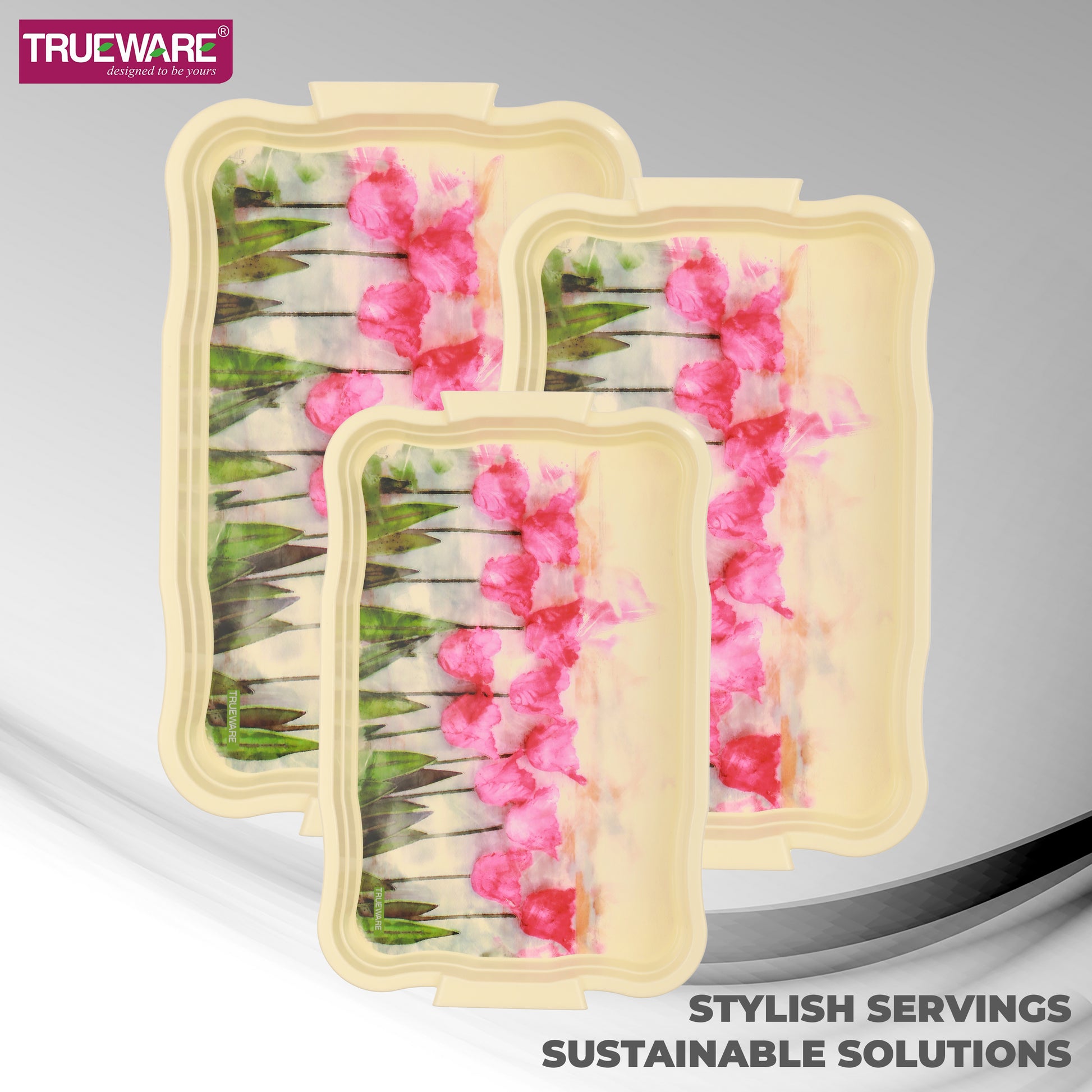 Gloria Tray Set Of 3 (S/M/L) With Box
