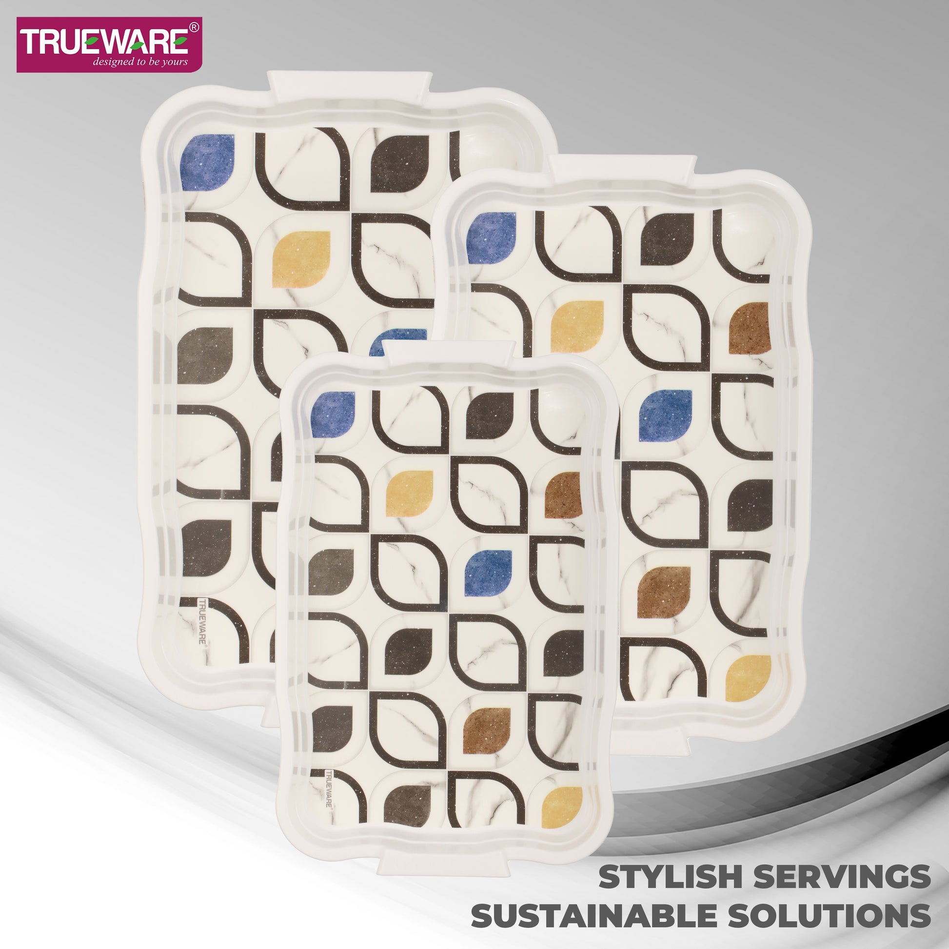 Gloria Tray Set Of 3 (S/M/L) With Box
