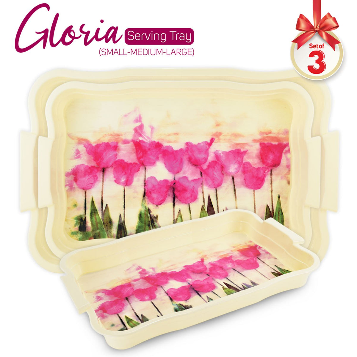 Trueware Gloria Serving Tray I Set of 3
