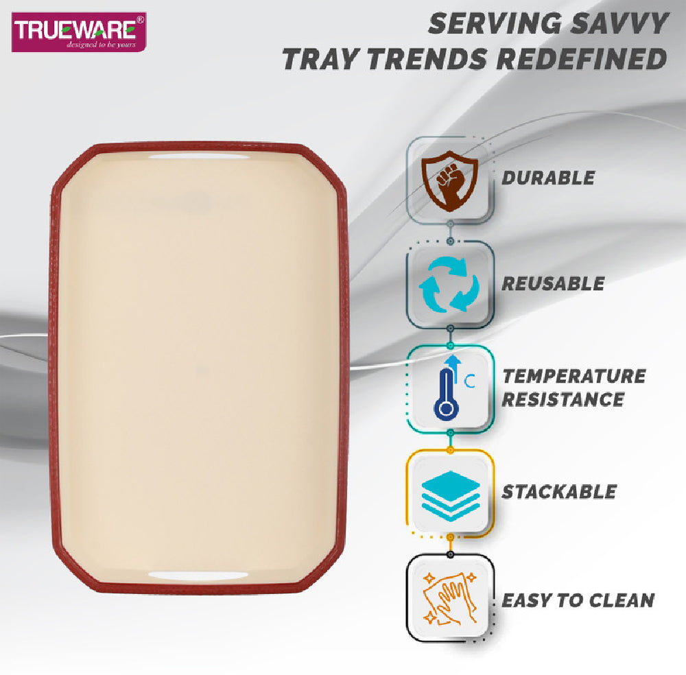 Trueware Oyster Serving Tray I Set of 3