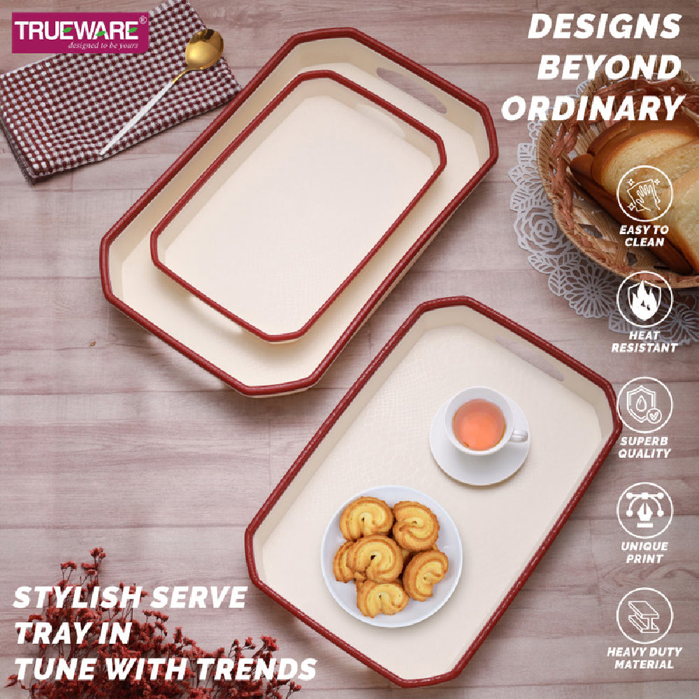 Trueware Oyster Serving Tray I Set of 3