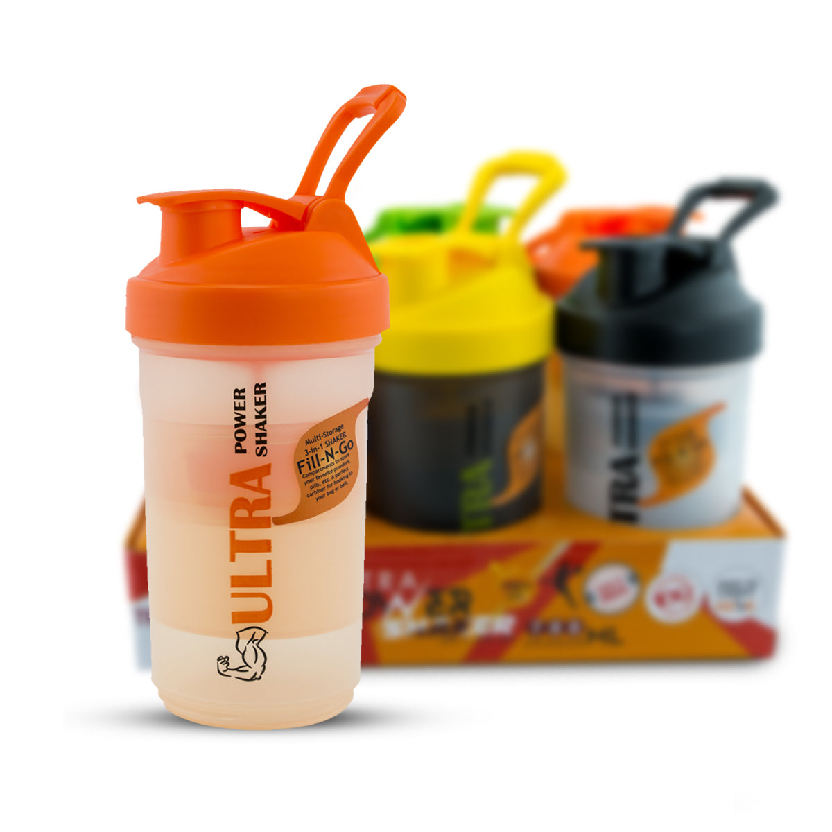 SHAKER ULTRA POWER  (3-IN-1) WITH TRAY