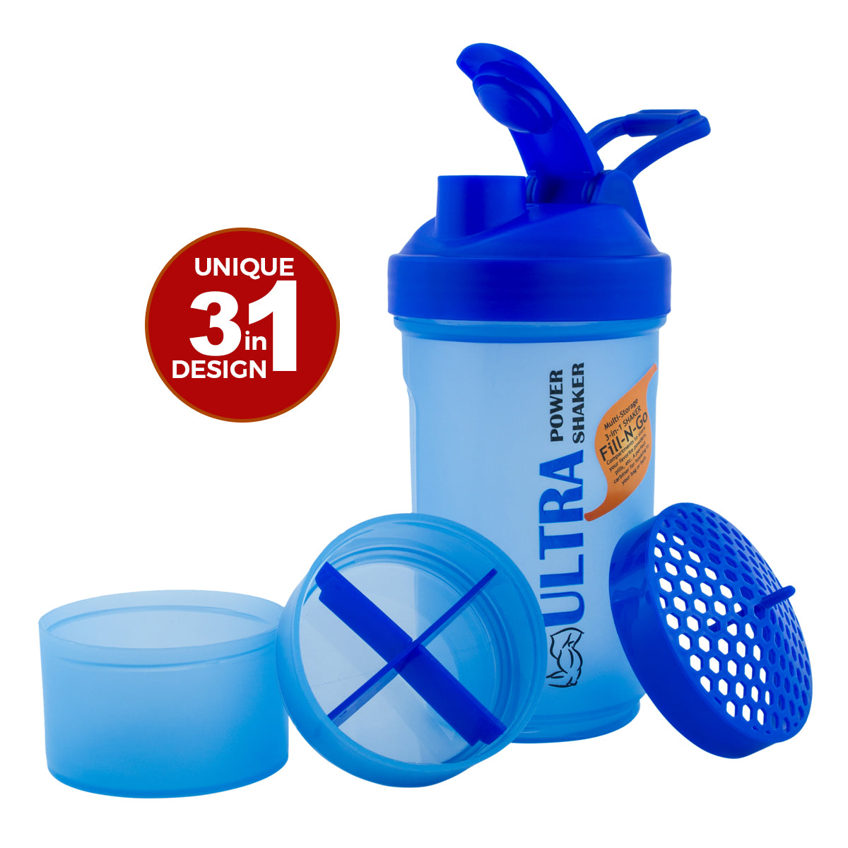SHAKER ULTRA POWER  (3-IN-1) WITH TRAY