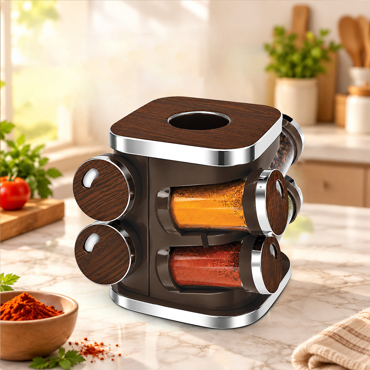 Trueware Spice Rack 8-in-1