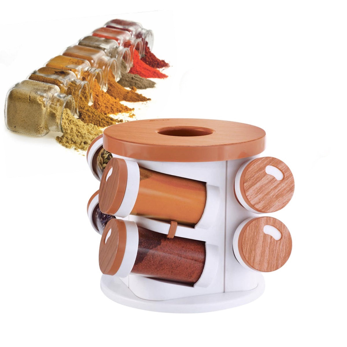 Trueware Spice Rack 8-in-1