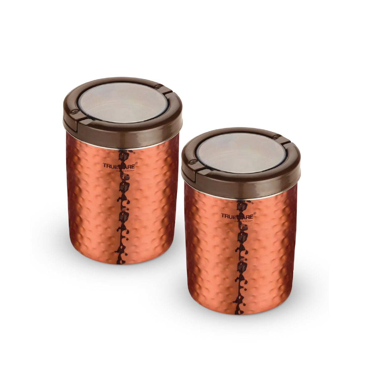 Steel Canister Liftup Airtight 750 2Pcs Set (W/Out Chrome)