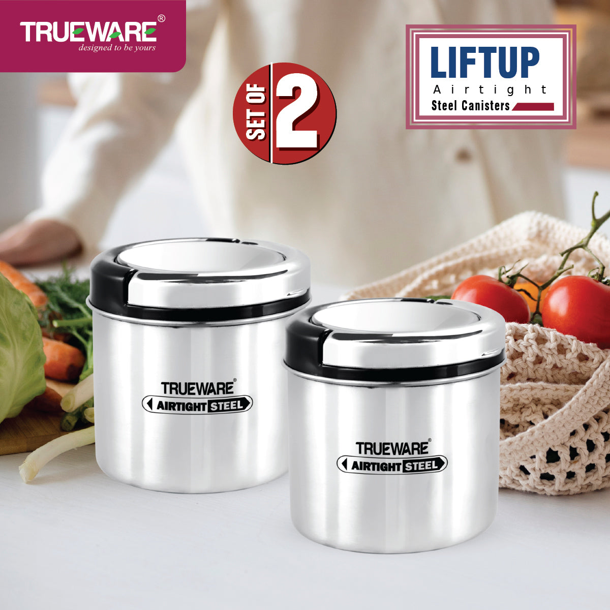 Liftup Plus Airtight 500 2Pcs Set (W/Out Chrome)