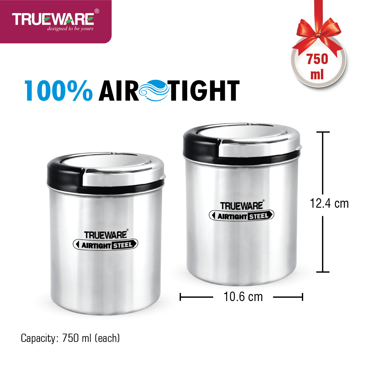 Liftup Plus Airtight 500 2Pcs Set (W/Out Chrome)