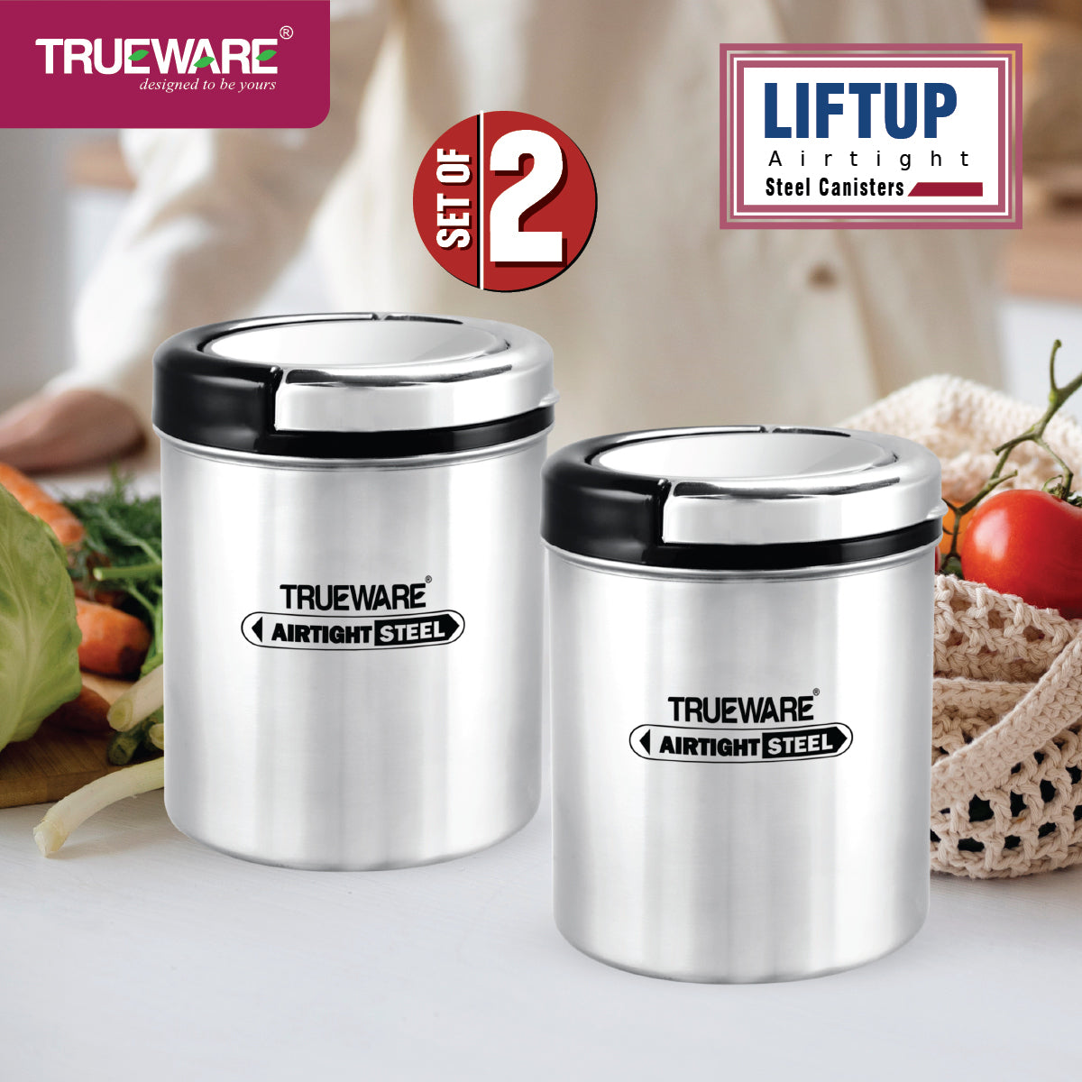 Liftup Plus Airtight 500 2Pcs Set (W/Out Chrome)