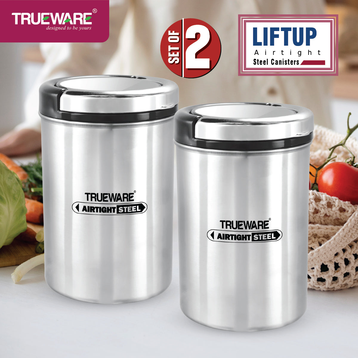 Liftup Plus Airtight 500 2Pcs Set (W/Out Chrome)