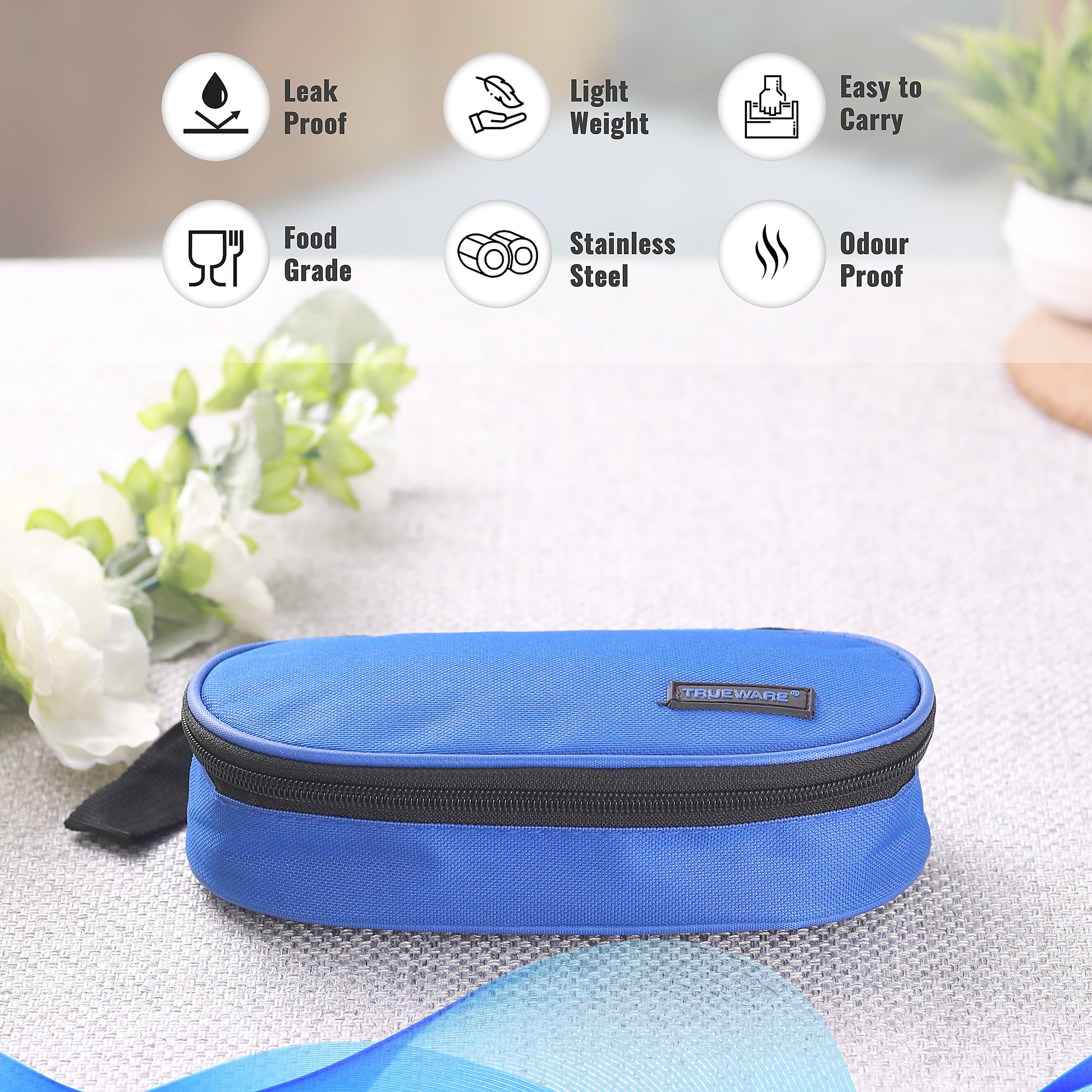 Trueware Tasty 2, 300 X 2 Container | Stainless Steel | Lunch Box | Tiffin | Leak Proof