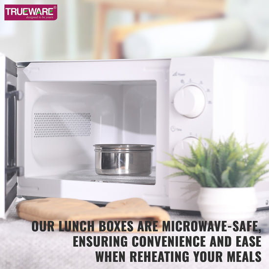 Trueware Tasty 2, 300 X 2 Container | Stainless Steel | Lunch Box | Tiffin | Leak Proof