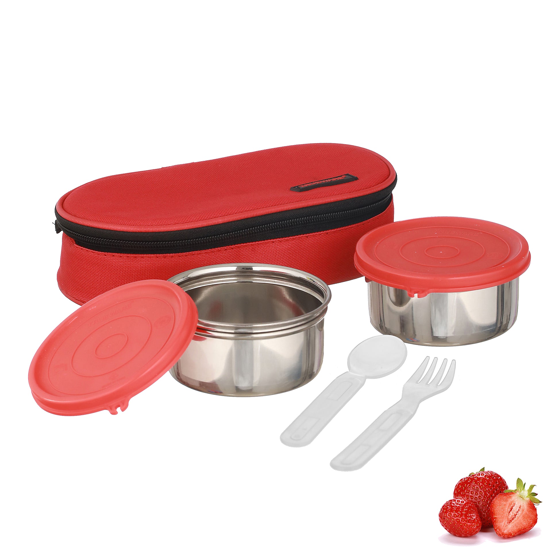 Trueware Tasty 2, 300 X 2 Container | Stainless Steel | Lunch Box | Tiffin | Leak Proof