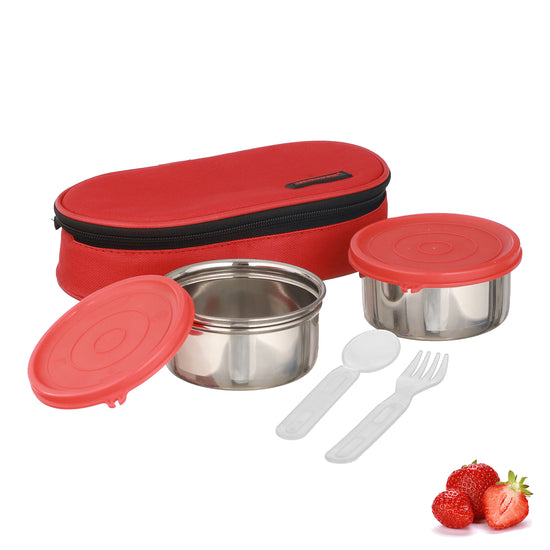 Trueware Tasty 2, 300 X 2 Container | Stainless Steel | Lunch Box | Tiffin | Leak Proof