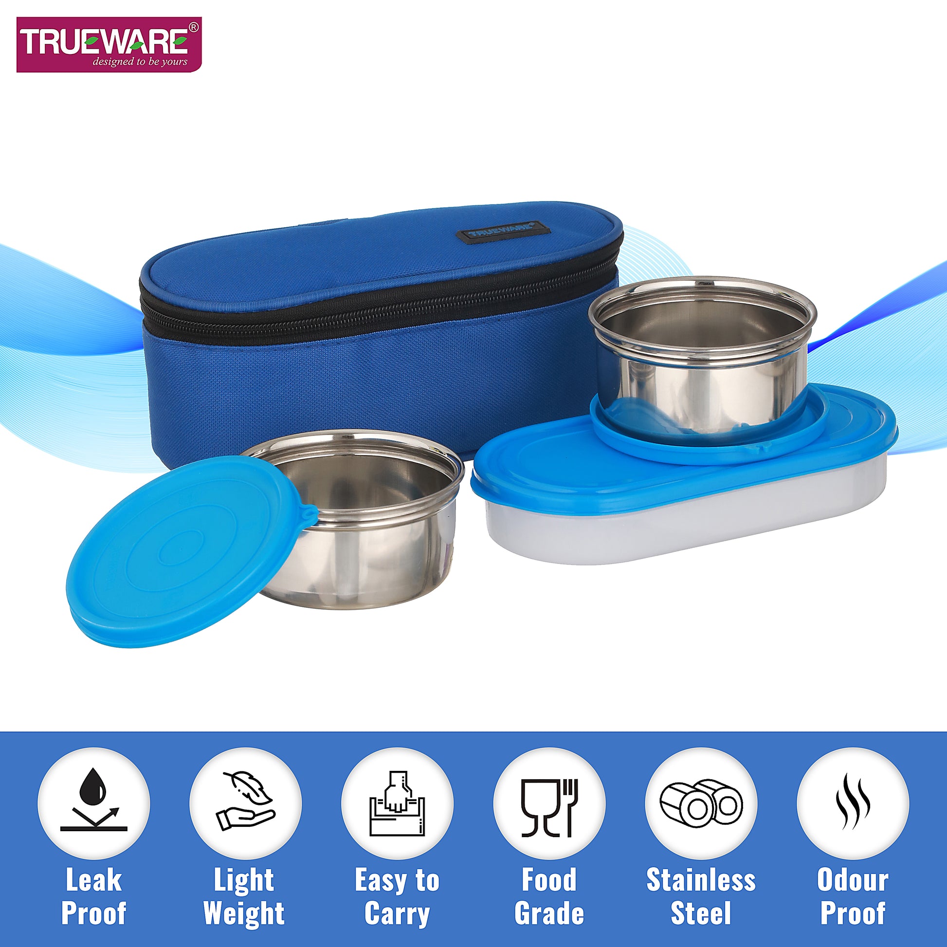 Trueware Tasty Double Decker, 300 X 2, 500 X 1 Container