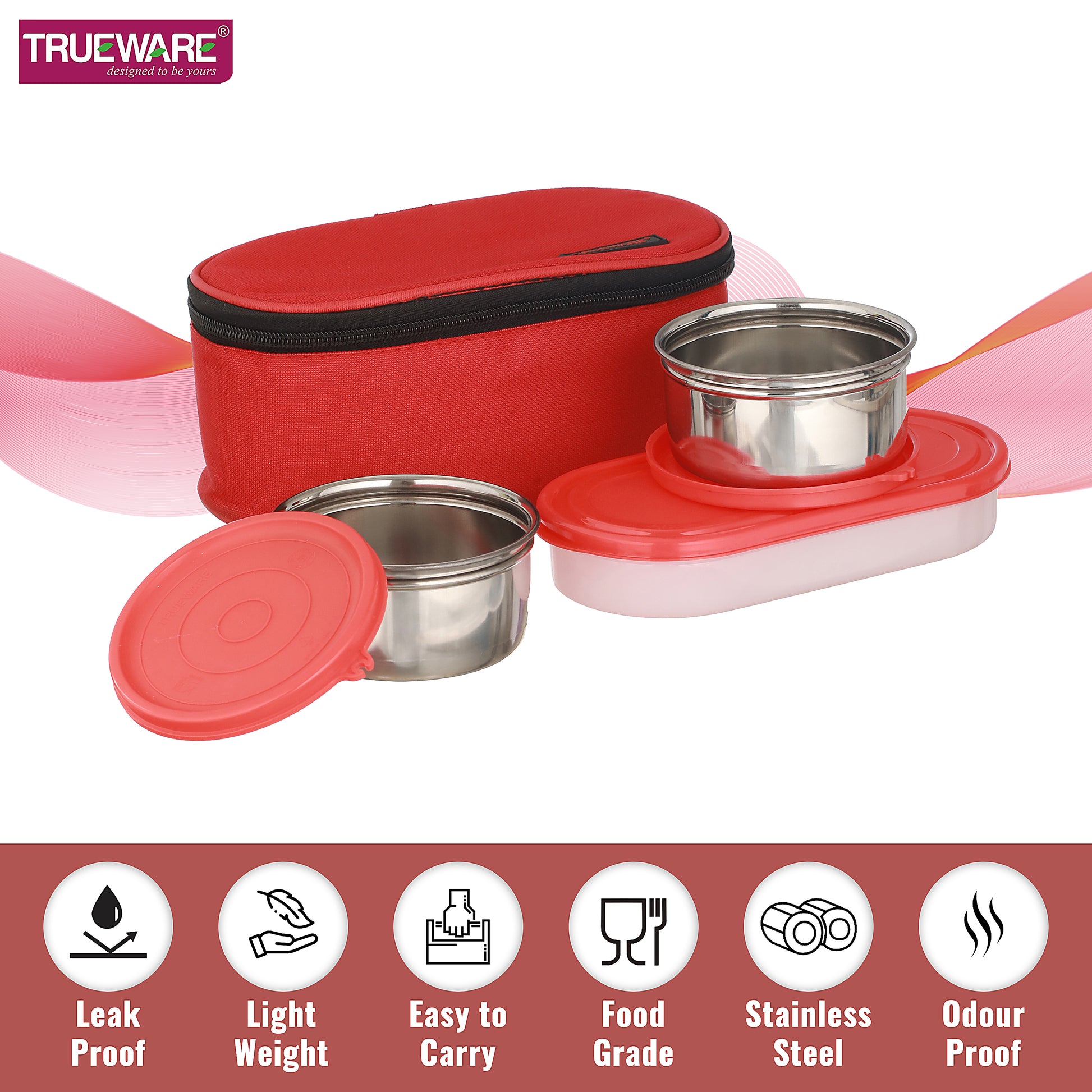 Trueware Tasty Double Decker, 300 X 2, 500 X 1 Container